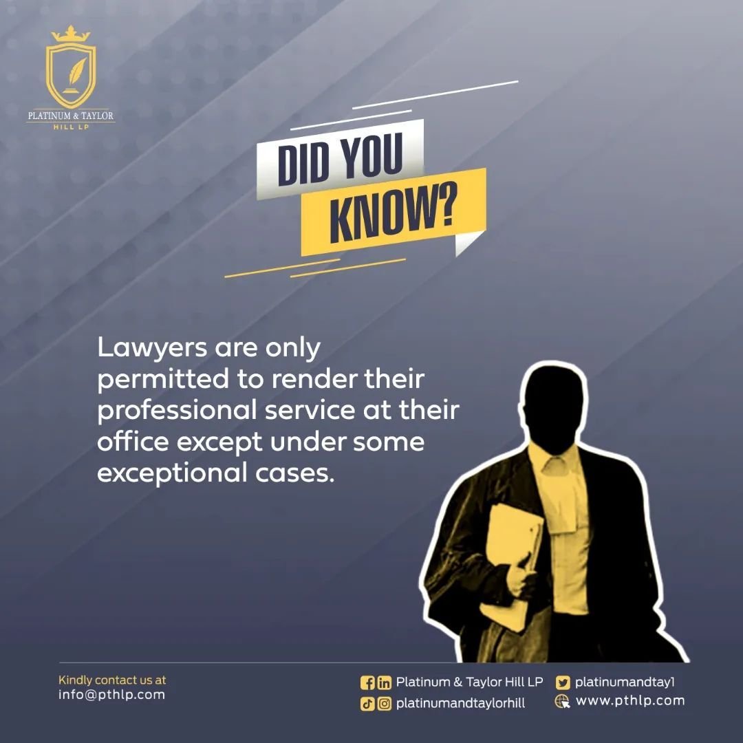 Are Laywers Allowed To Come To Your House For Professional Service