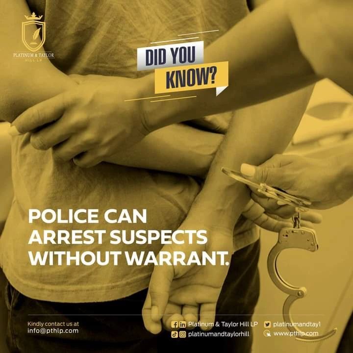 Did You Know A Police Can Arrest Suspect Without Warrant 